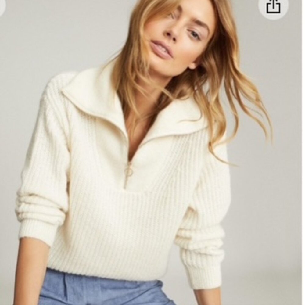 Reiss Safia Quarter Zip Pullover